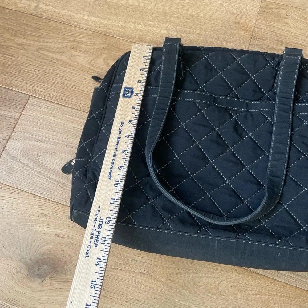 Vera bradley Black Quilted laptop Bag